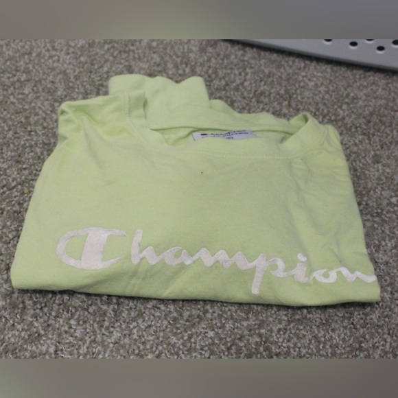 Champion Lime Green Cropped Long Sleeve Tee - Picture 6 of 6